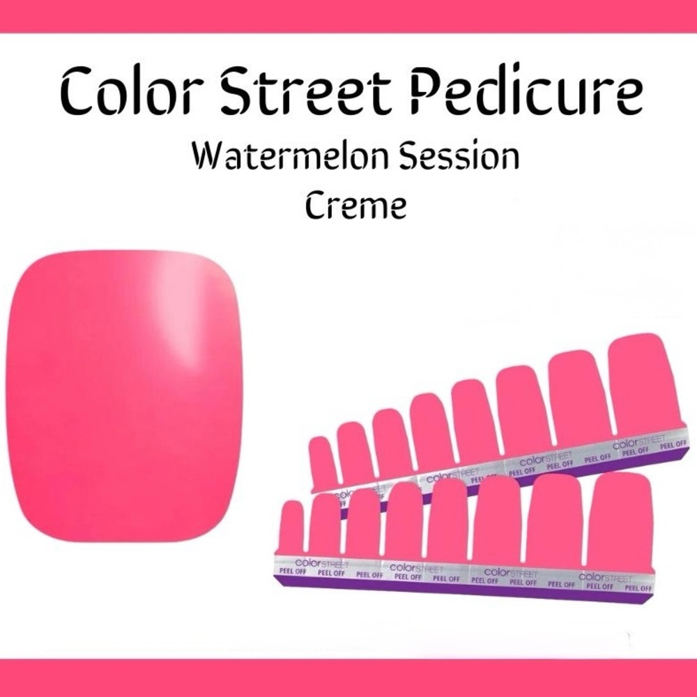 Color Street Pedicure Watermelon Session Brand New